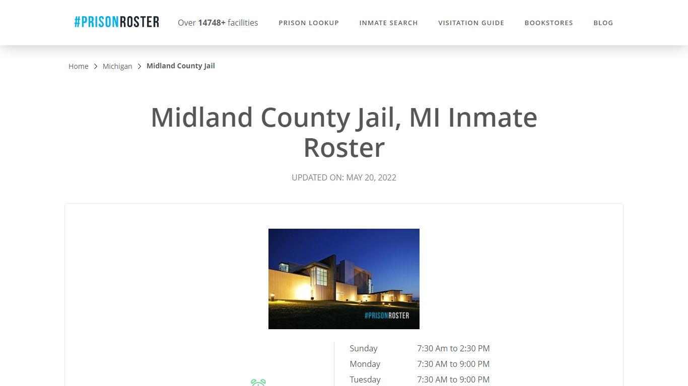 Midland County Jail, MI Inmate Roster - Prisonroster